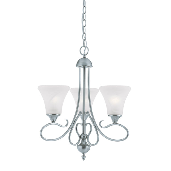 ELIPSE chandelier Brushed Nickel 3x100W