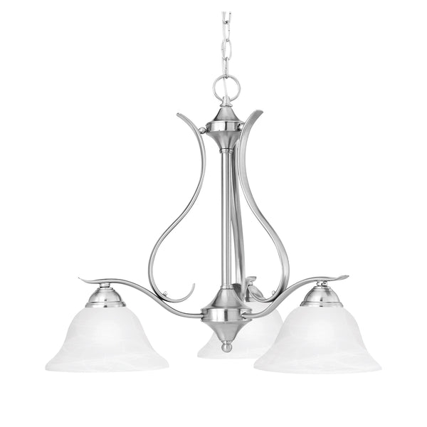 PRESTIGE chandelier Brushed Nickel 3x100