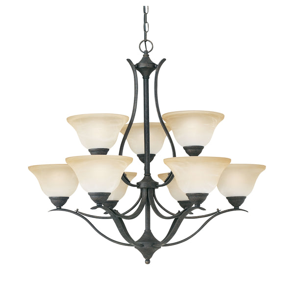 PRESTIGE chandelier Sable Bronze 9x60W