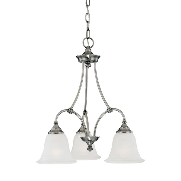 HARMONY chandelier Satin Pewter 3x100W