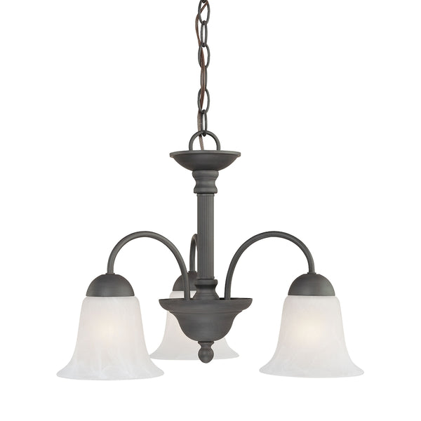 RIVA pendant Painted Bronze 3x100W 120V