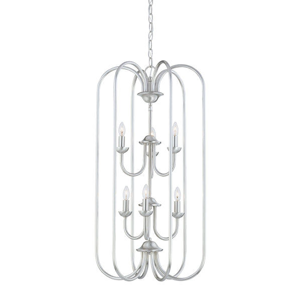 BELLA chandelier Brushed Nickel 6x60W