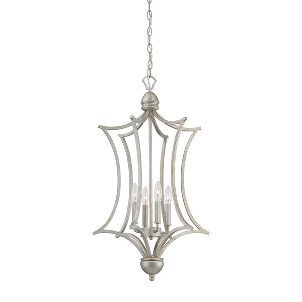 TRITON chandelier Moonlight Silver 4x60