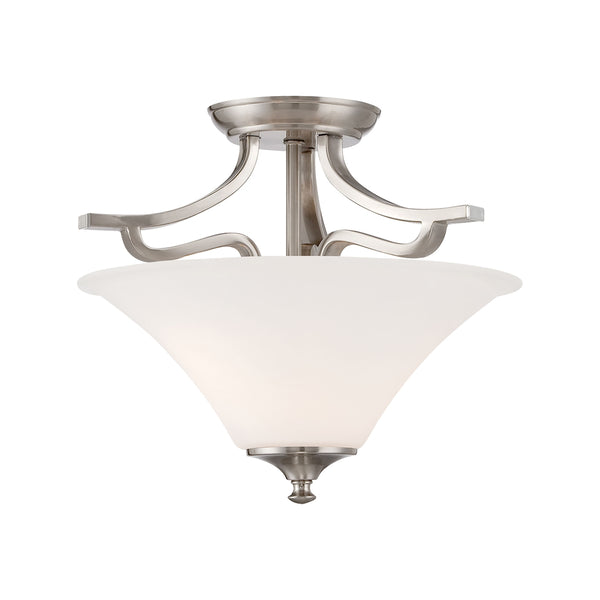 Treme ceiling lamp Brushed Nickel 2x60W