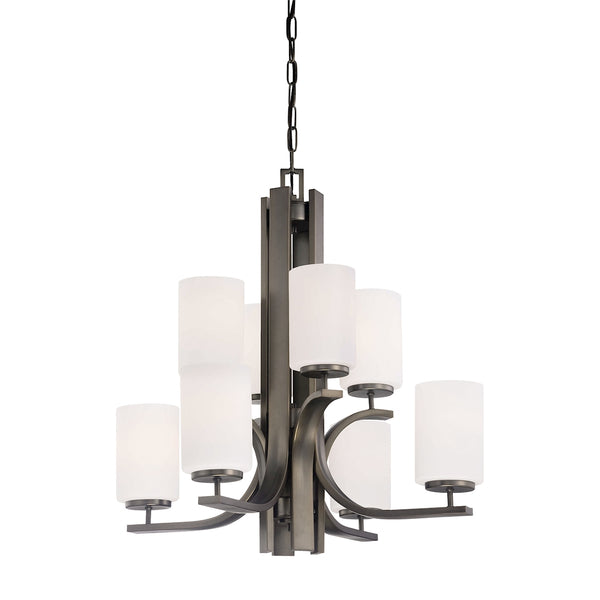 PENDENZA chandelier Oiled Bronze 8x100W