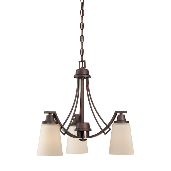 WRIGHT chandelier Espresso 3x100W 120V