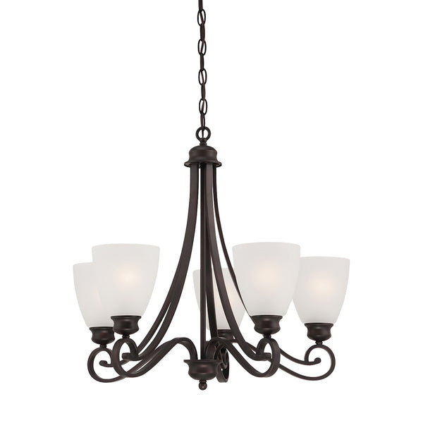 Haven chandelier Espresso 5x100W 120V