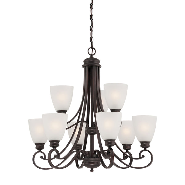 Haven chandelier Espresso 9x60W 120V