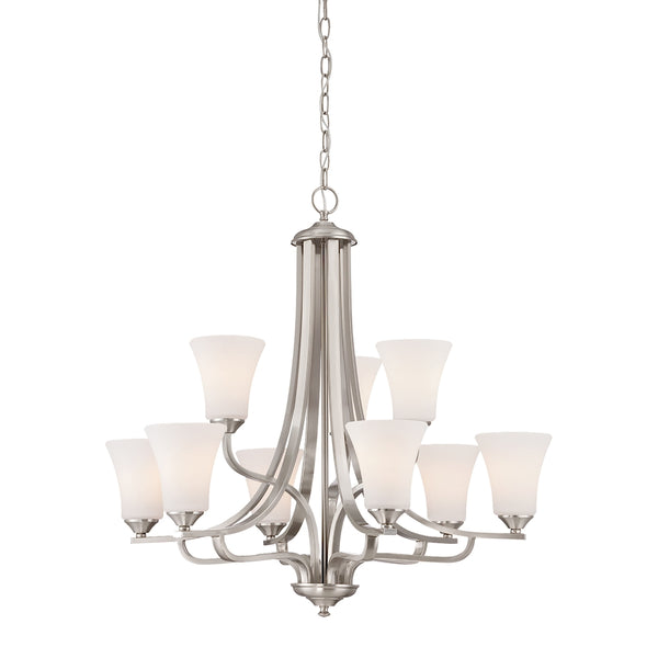 TREME chandelier Brushed Nickel 9x100W