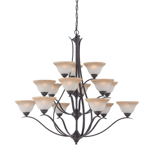 PRESTIGE chandelier Sable Bronze 15x40W