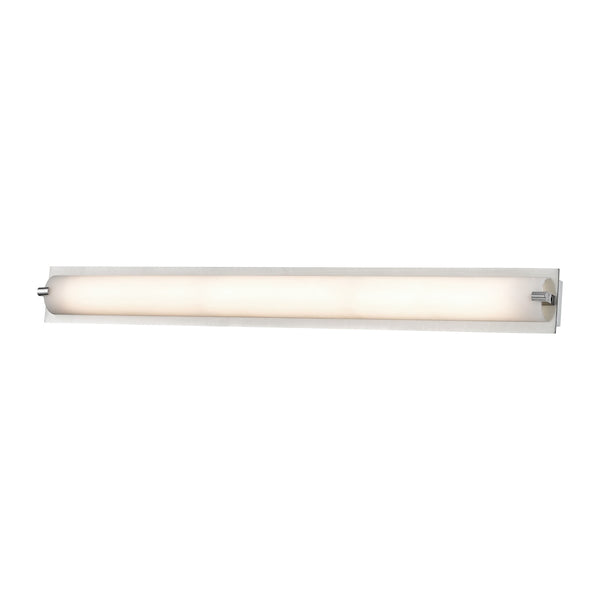 Piper 1 Light Vanity In Chrome With Frosted Glass - Medium