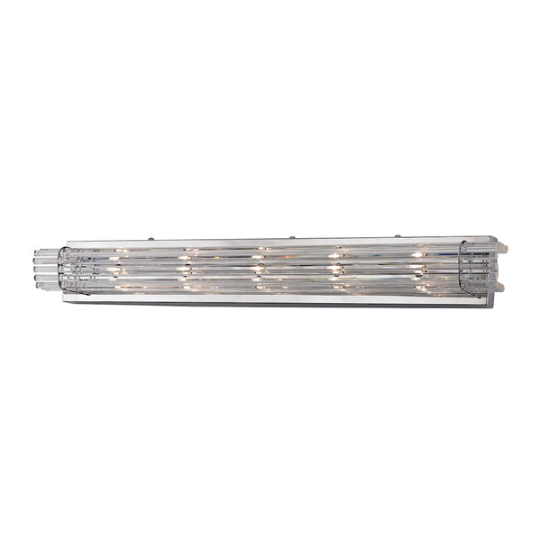 Quebec 5 Light Crystal Vanity In Chrome