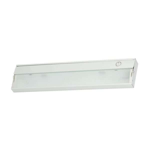 ZeeLine 2 Lamp Xenon Cabinet Light In White With Diffused Glass