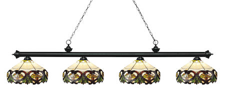 Z-Lite Riviera 4 Light Island/Billiard Light 200-4MB-Z14-33
