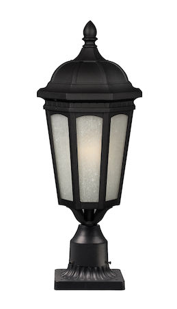 Z-Lite Newport 1 Light Outdoor Post Mount Light 508PHB-BK-PM