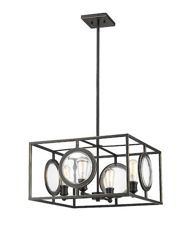Z-Lite Port 4 Light Pendant 448-20OB