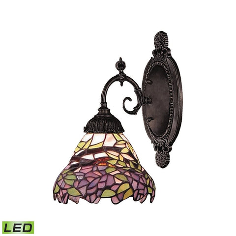 Mix-N-Match 1 Light LED Wall Sconce In Tiffany Bronze