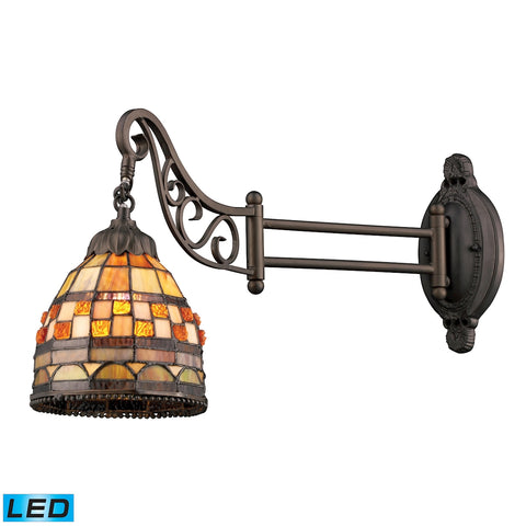 Mix-N-Match 1 Light LED Swingarm In Classic Bronze