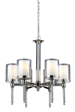 Z-Lite Argenta 6 Light Chandelier 1908-6
