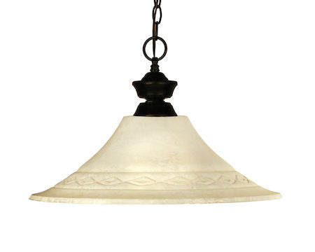 Z-Lite Chicago/Phoenix 1 Light Pendant 100701BRZ-FGM16