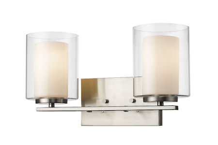 Z-Lite Willow 2 Light Vanity Light 426-2V-BN