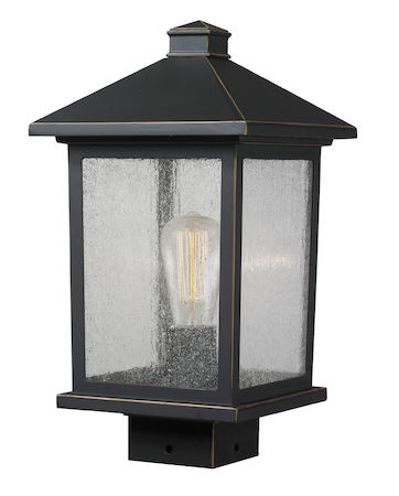 Z-Lite Portland 1 Light Post Mount Light 531PHMS-ORB