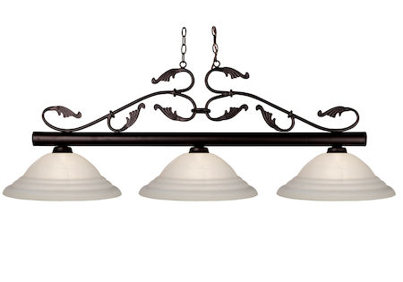 Z-Lite Bourbon 3 Light Island/Billiard Light 140BRZ-SW16