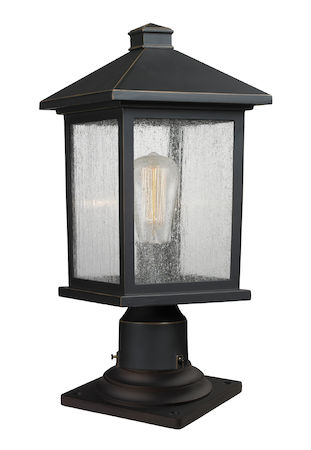 Z-Lite Portland 1 Light Outdoor Pier Mount Light 531PHMR-533PM-ORB