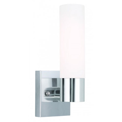 Livex Lighting Aero 1 Light Polished Chrome Wall Sconce