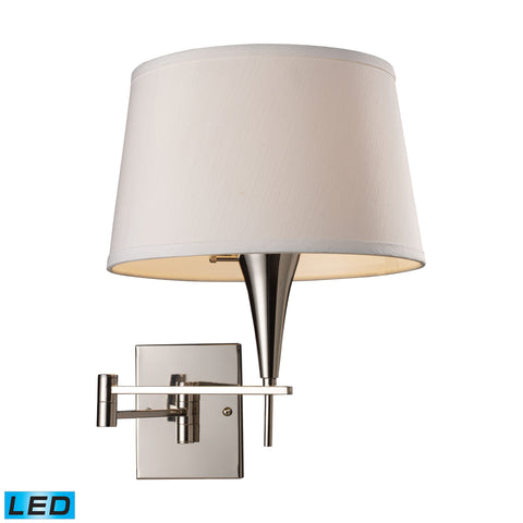 Swingarms 1 Light LED Swingarm Sconce In Polished Chrome