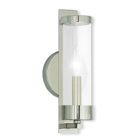 Livex Lighting Castleton 1 Light Polished Nickel Wall Sconce