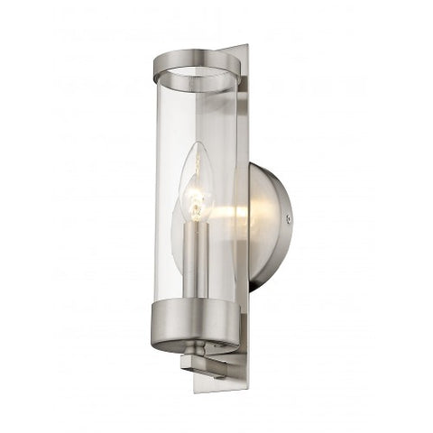 Livex Lighting Castleton 1 Light Brushed Nickel Wall Sconce