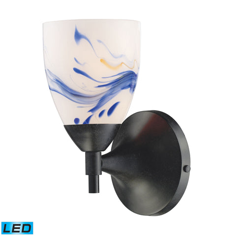 Celina 1 Light LED Sconce In Dark Rust And Mountain