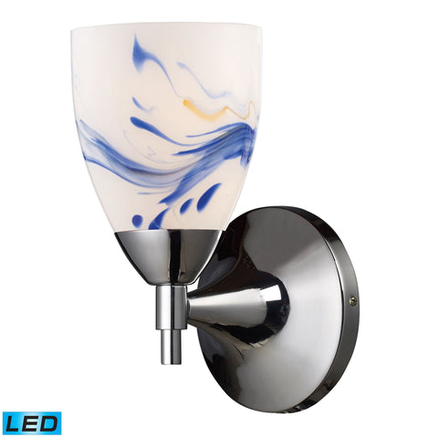 Celina 1 Light LED Sconce In Polished Chrome And Mountain