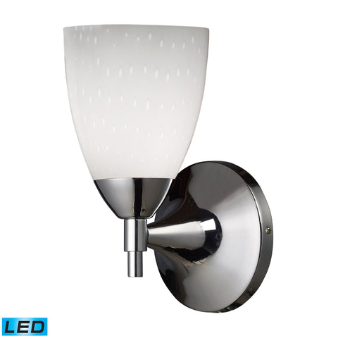 Celina 1 Light LED Sconce In Polished Chrome And Simple White