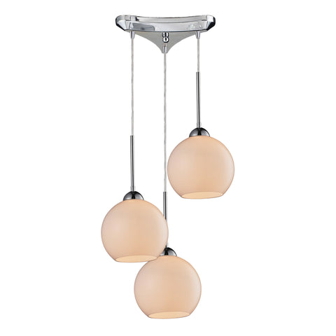Cassandra 3 LED Light Pendant In Polished Chrome