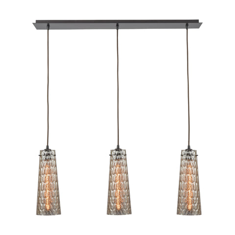 Jerard 3 Light Linear Pendant In Oil Rubbed Bronze