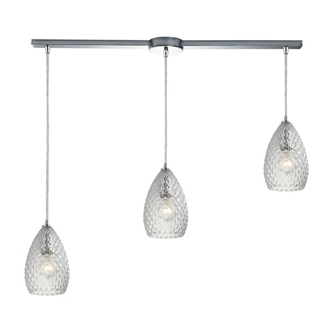 Geval 3 Light Pendant In Polished Chrome