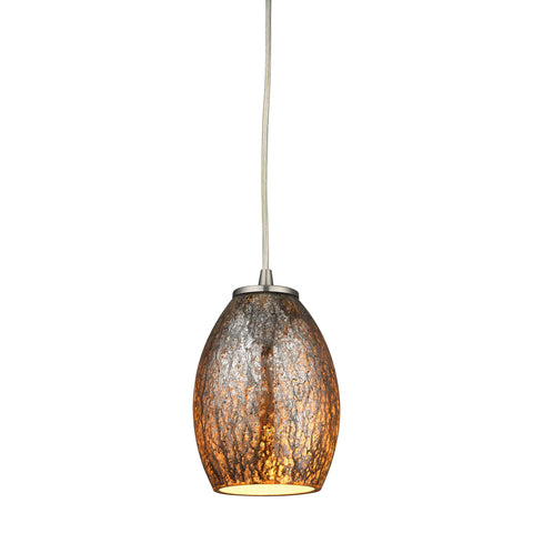 Venture 1 Light Pendant In Satin Nickel