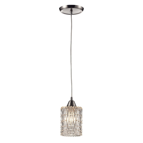 Kersey 1 Light Pendant In Satin Nickel