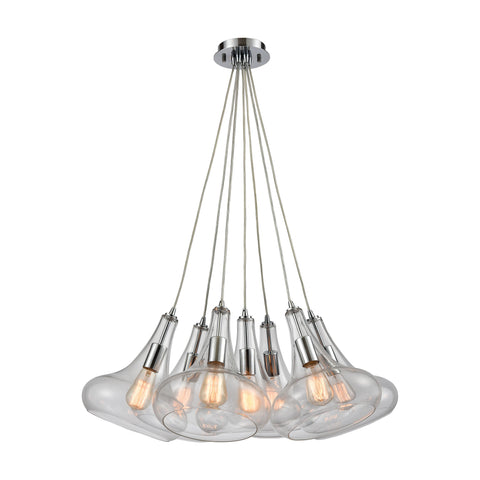 Orbital 7 Light Pendant In Polished Chrome