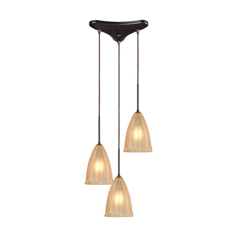Calipsa 3 Light Pendant In Oil Rubbed Bronze