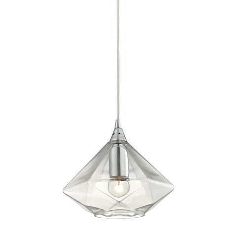 Geometrics 1 Light Pendant In Polished Chrome