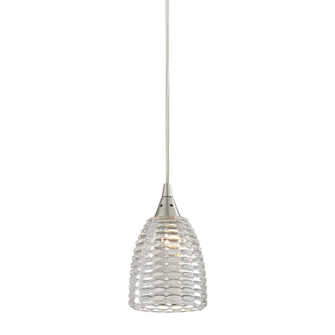 Kersey 1 Light Pendant In Satin Nickel