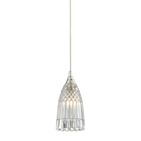 Kersey 1 Light Pendant In Satin Nickel