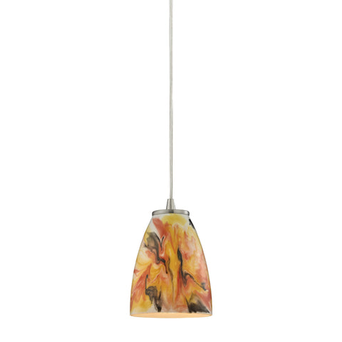 Abstractions 1 Light Pendant In Satin Nickel