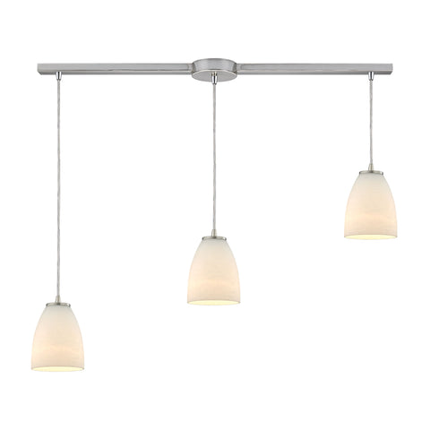 Sandstorm 3 Light Pendant In Satin Nickel