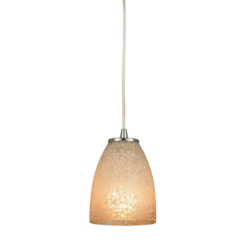 Sandstorm 1 Light Pendant In Satin Nickel