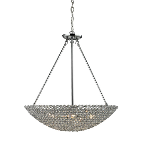 Hammond 5 Light Pendant In Polished Chrome