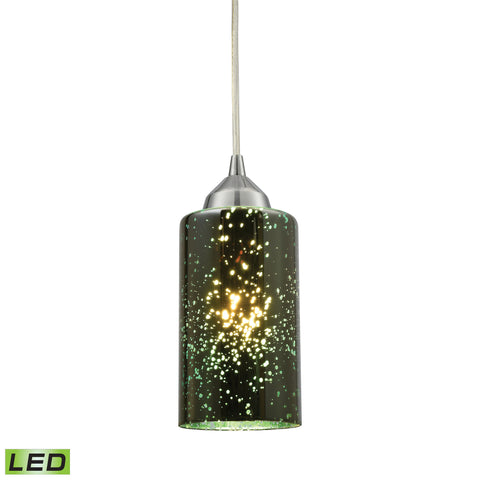 Illusions 1 Light LED Pendant In Polished Chrome